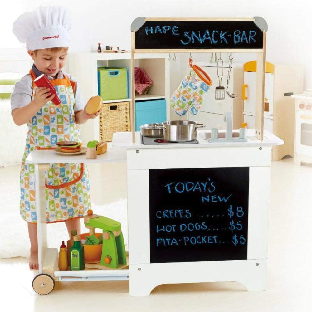 Juego de juguete de cocina Hape Cook n' Serve de madera | Estuf...