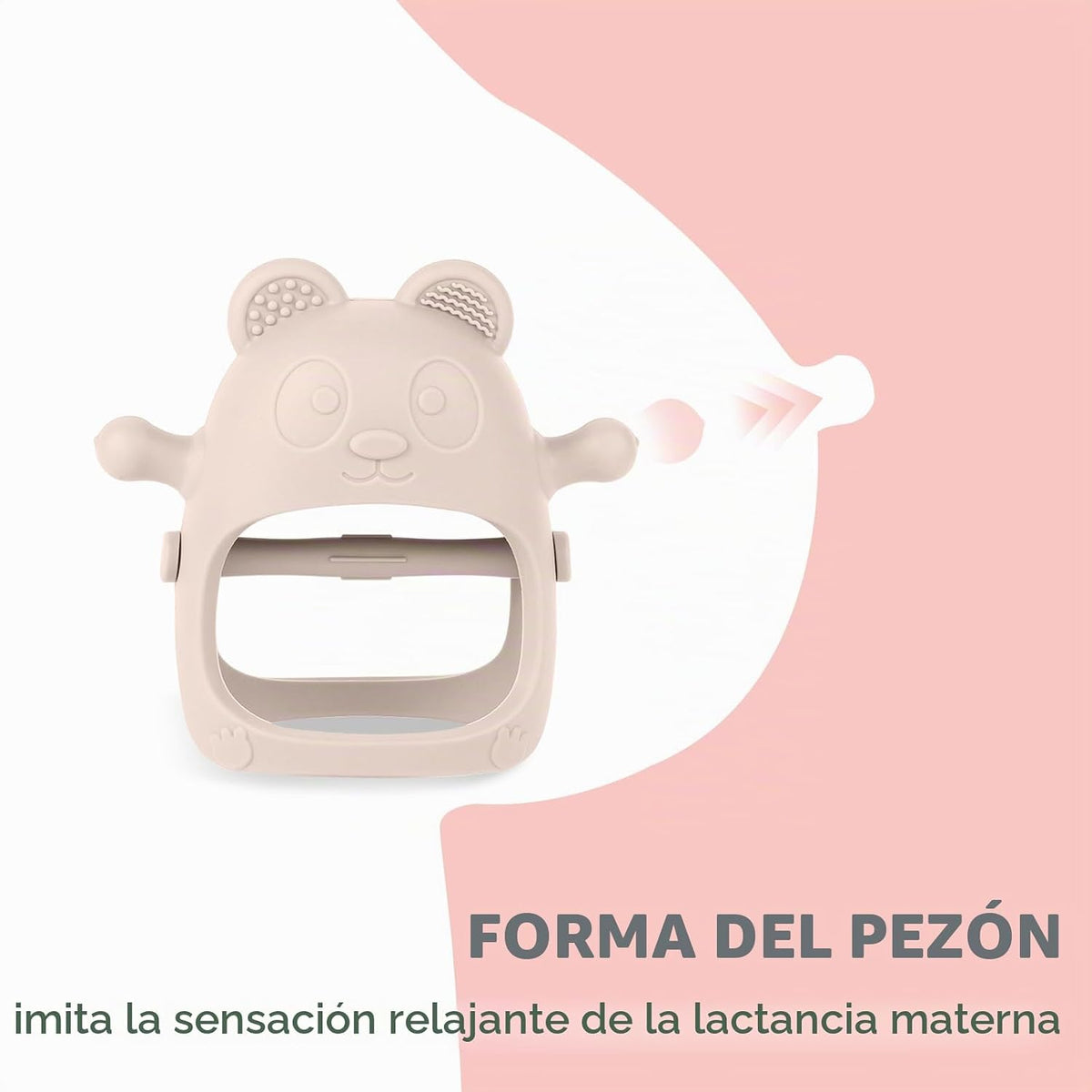 Eascrozn Paquete de 3 juguetes de dentición para bebés de 3 meses,...
