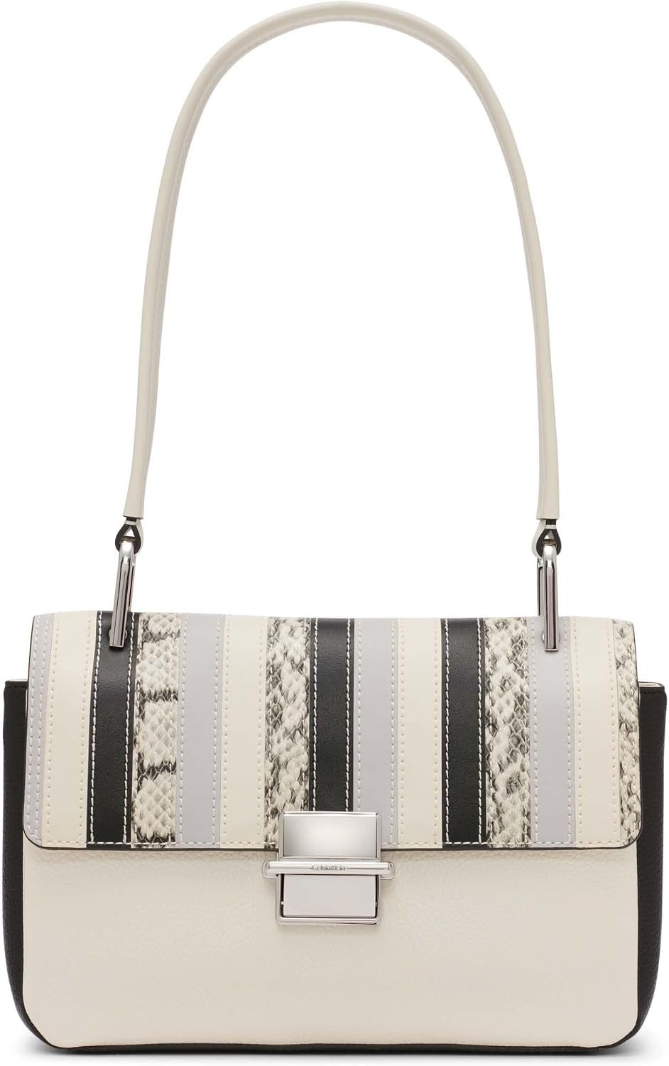 Calvin Klein Clove Bolso de hombro con solapa y triple compartiment...
