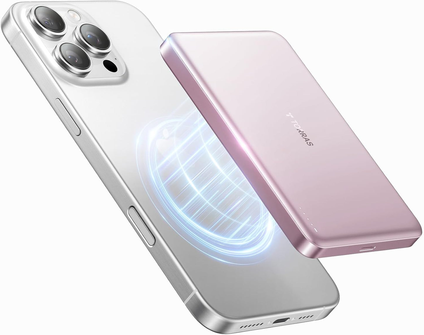 TORRAS MiniMag Power Bank, cargador portátil inalámbrico ultra delg...