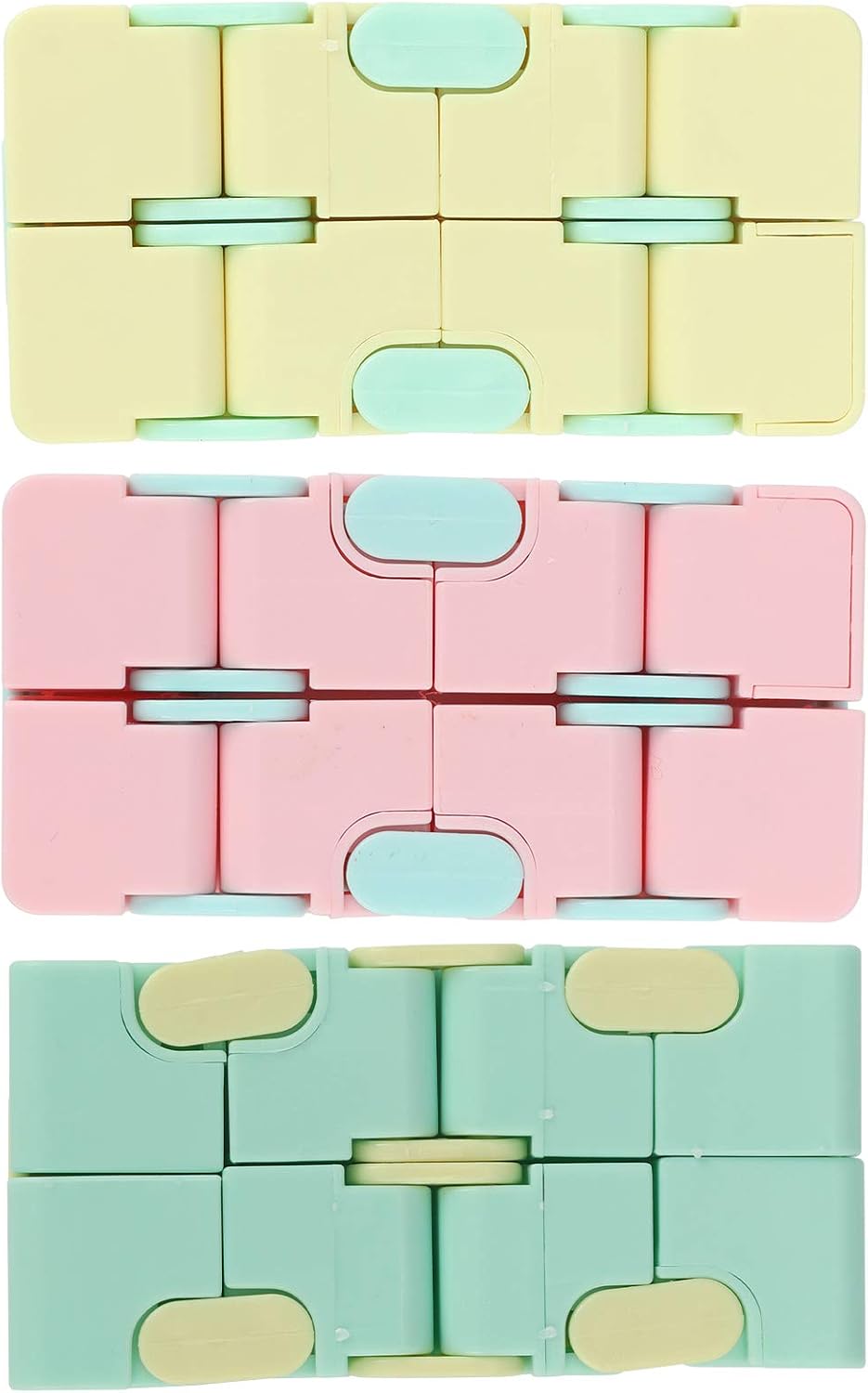 3pcs plástico cubo infinito mate descompresión juguete para adultos...