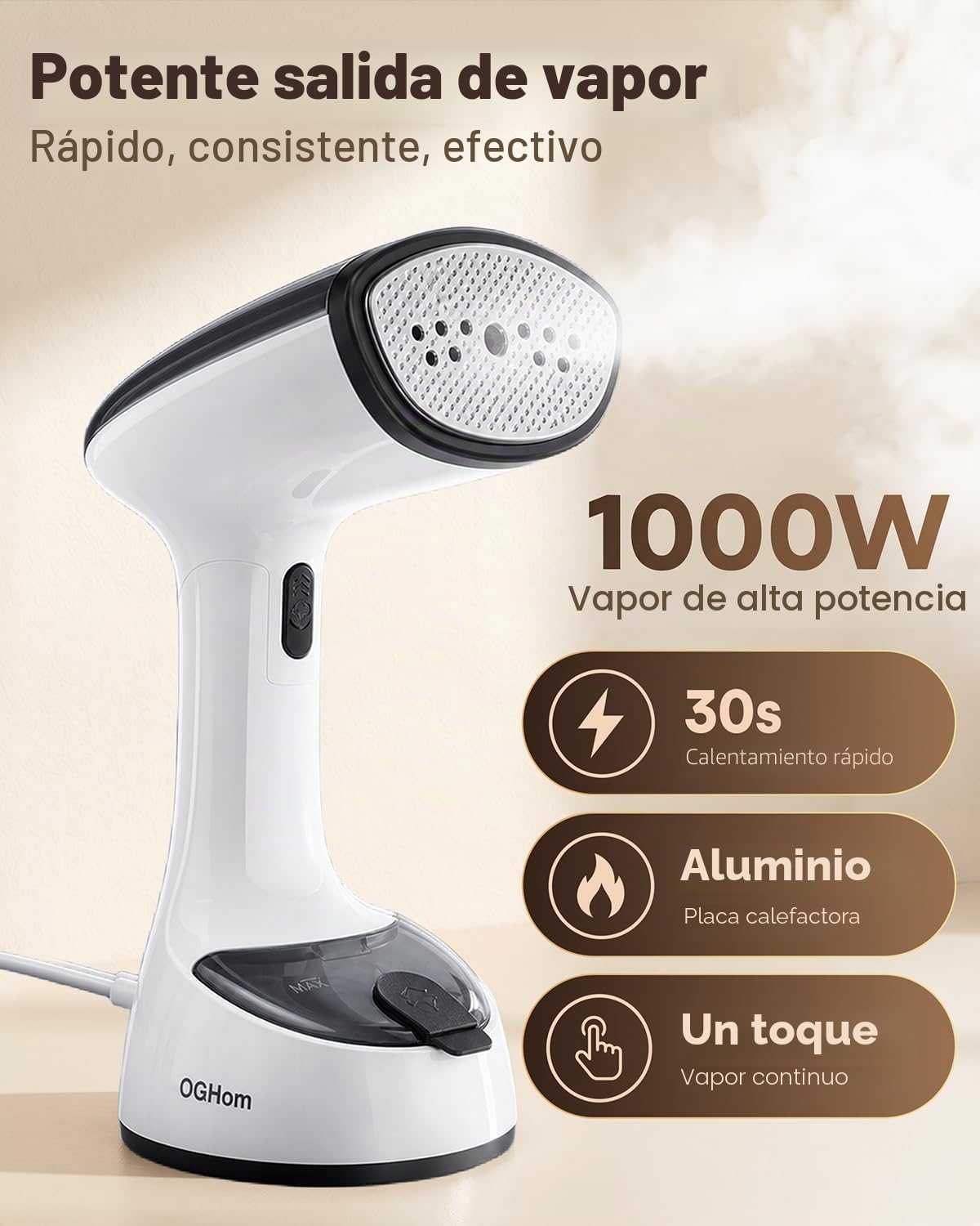 Vaporizador para ropa, vaporizador de ropa de mano para prendas, ca...