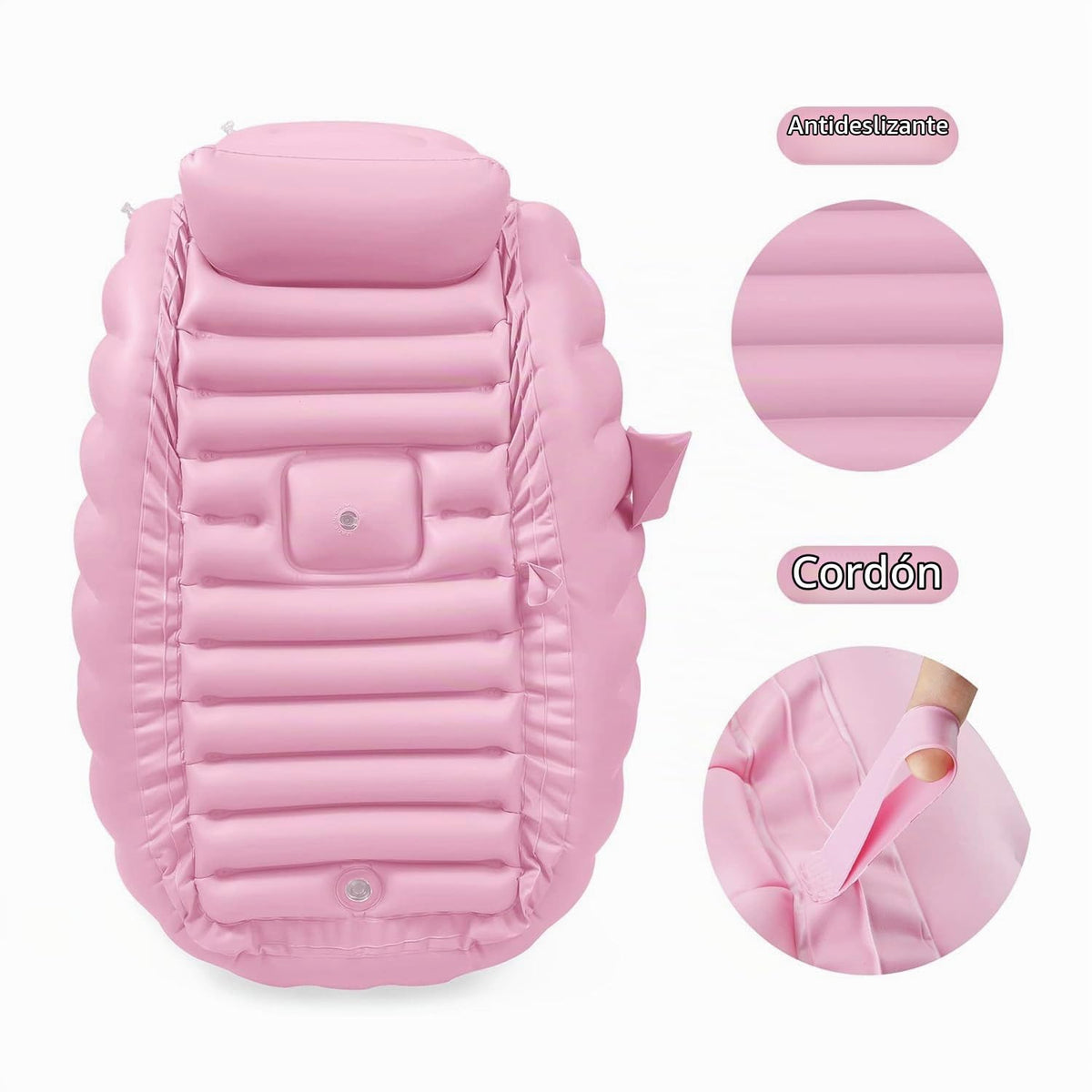 PandaEar Bañera inflable para bebé, bañera portátil de viaje para b...