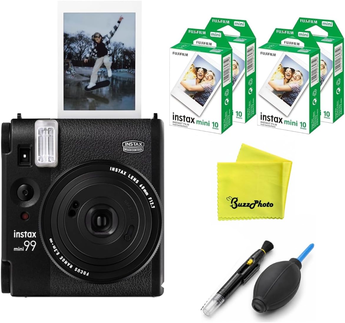 Fujifilm Instax Mini 99 Cámara de película instantánea (paquete con...