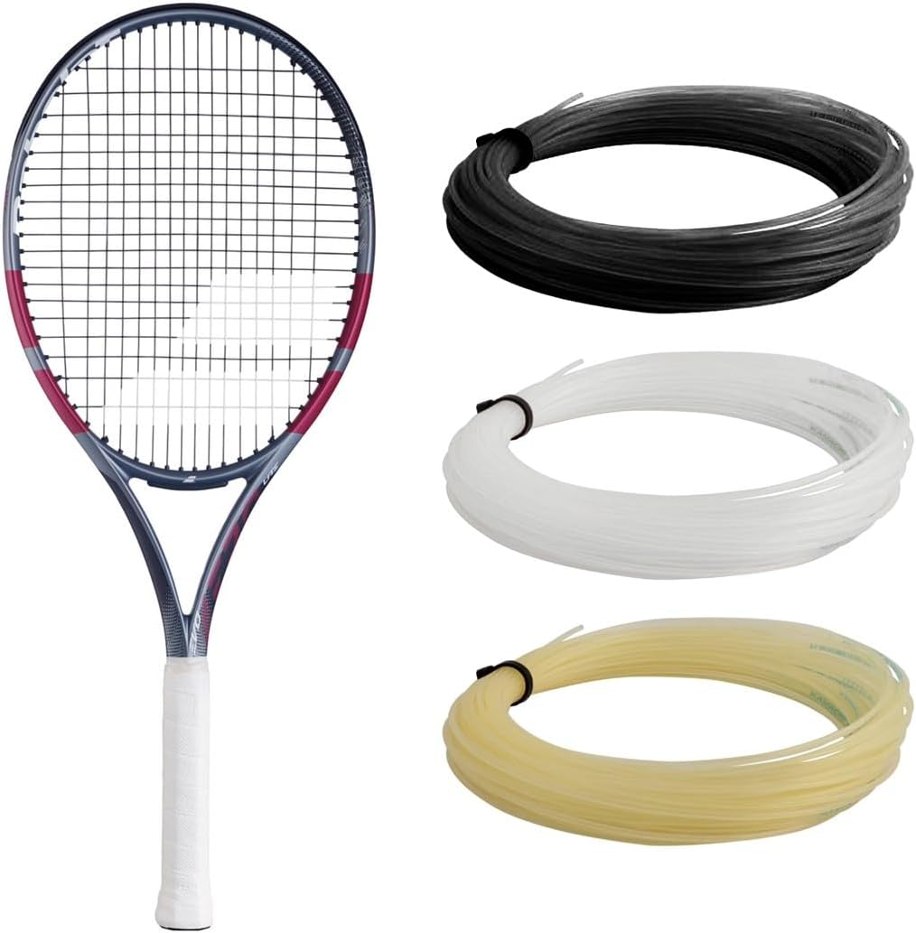 Babolat Evo Aero Lite - Raqueta de tenis de cuerda, gris\/rosa fram...