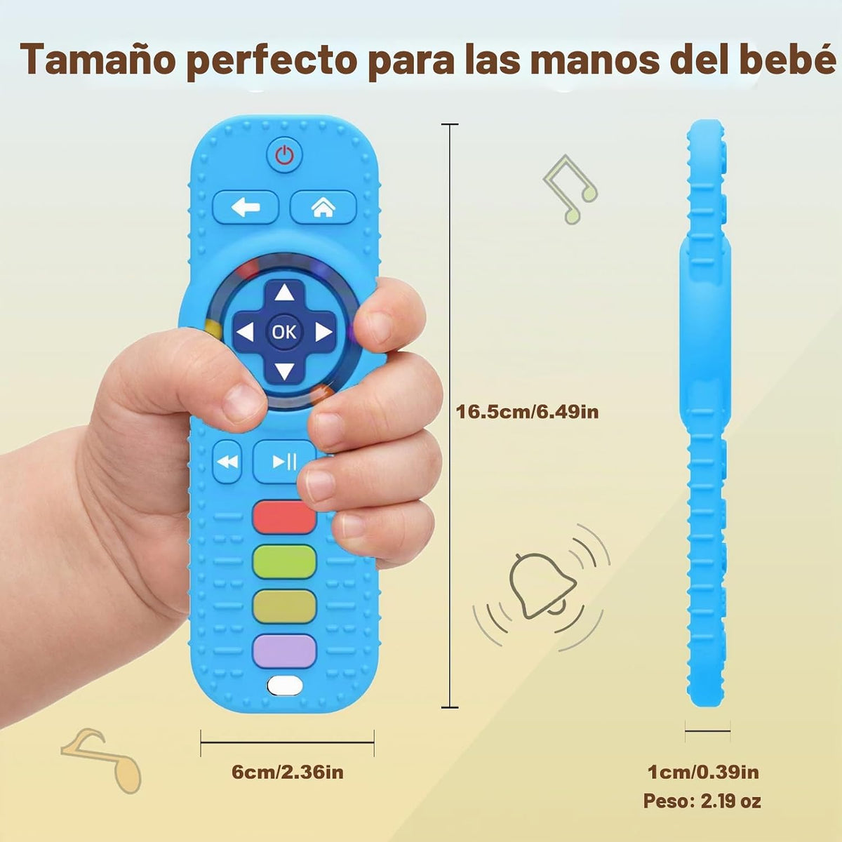 Juguetes de dentición para bebés, control remoto de TV, mordedor, j...