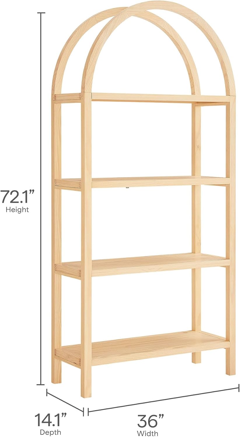 Modway Vexley - Estantería arqueada grande de 72 pulgadas en color...