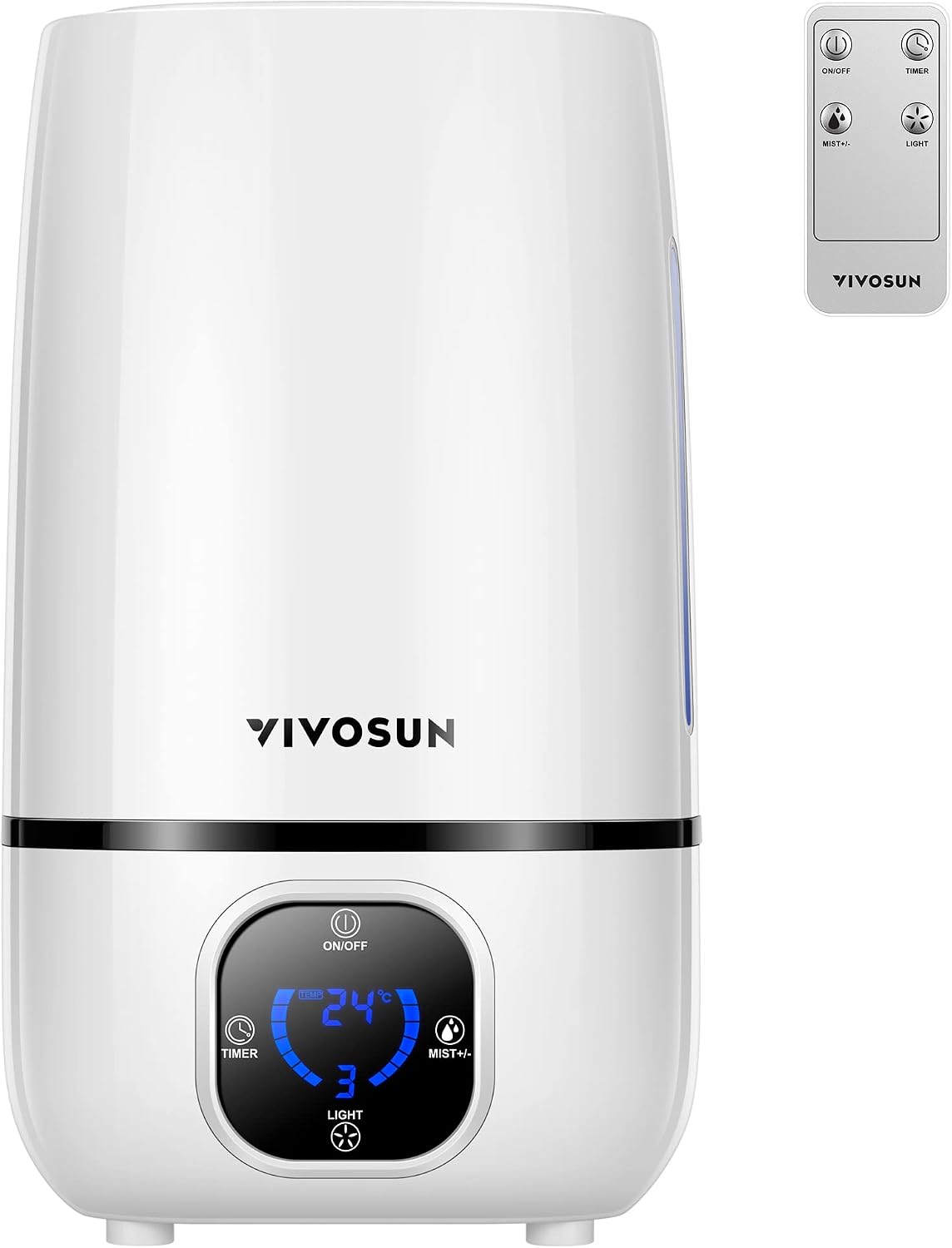 VIVOSUN Humidificador de niebla fría de 4L con control remoto para...