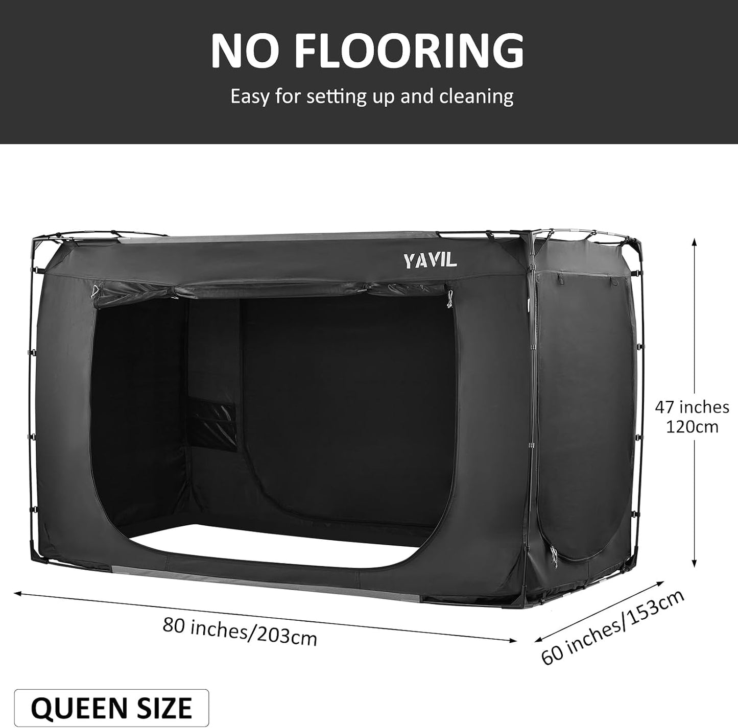 YAVIL Tienda de Cama Dosel de Cama Tamaño Queen, Tiendas de Cama Po...