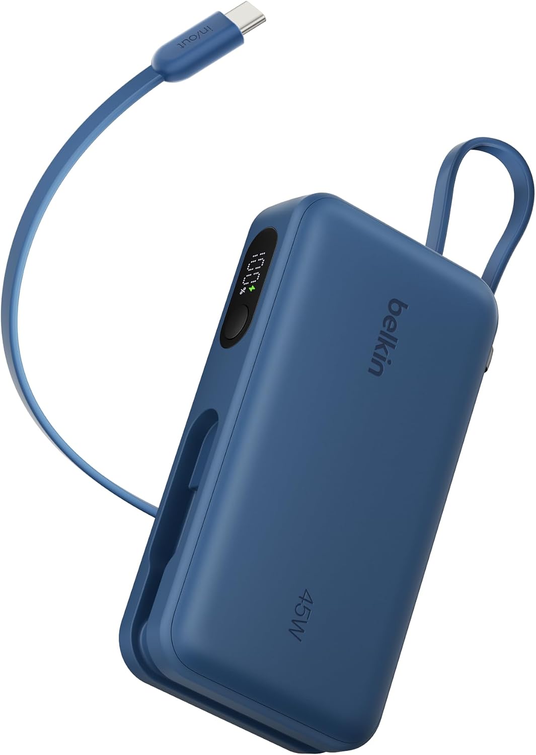 Belkin 10000mAh 45W Cargador portátil Power Bank con cable USB C in...