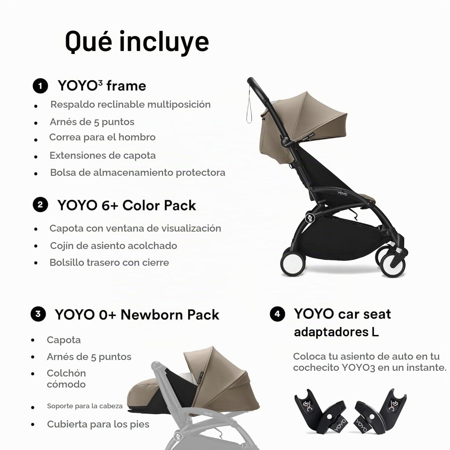 Stokke YOYO3 - Cochecito para recién nacido a niño, fácil de plegar...