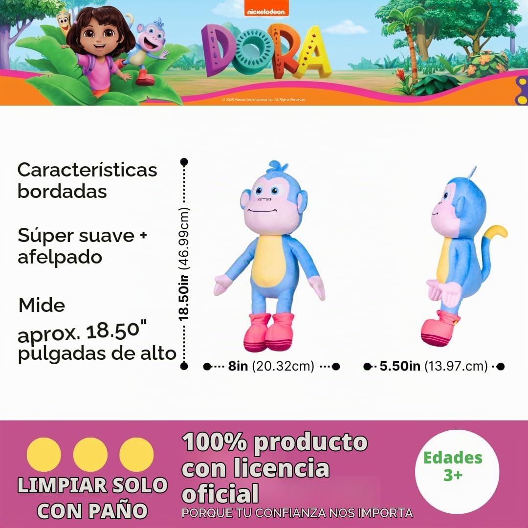 Franco Dora The Explorer Boots Almohada Abrazable Buddy, Ropa de Ca...