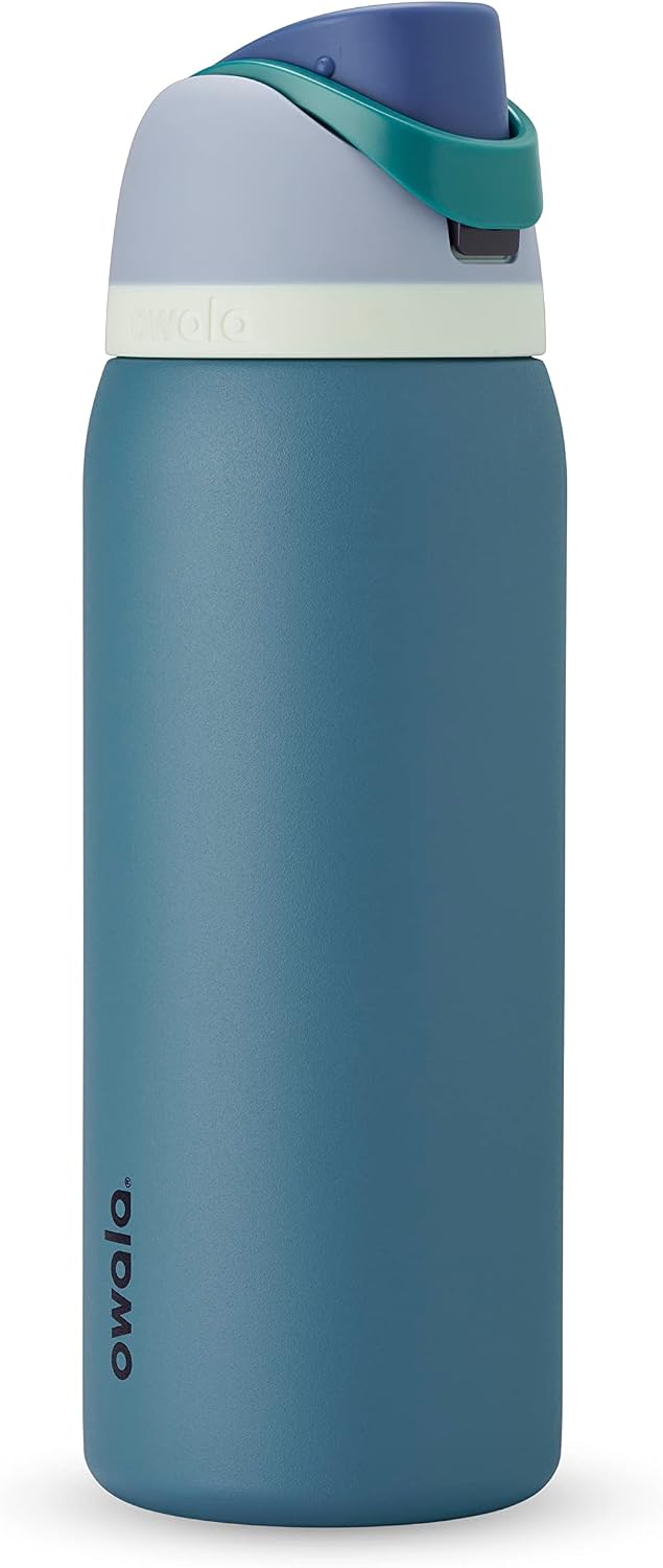 Owala FreeSip - Paquete de botella de agua aislada de 40 onzas con...