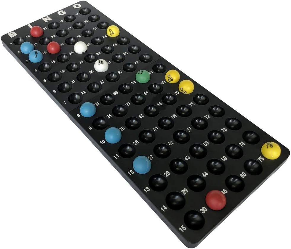 Yuanhe Juego de bingo jumbo - jaula de metal de 11 pulgadas de alto...