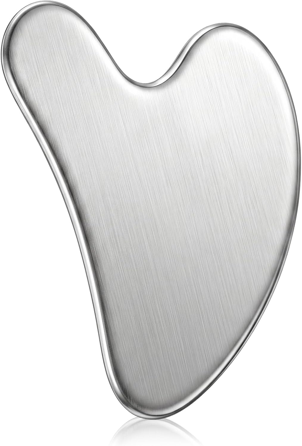 Nuanchu Herramienta facial Gua Sha de acero inoxidable 420, plata,...
