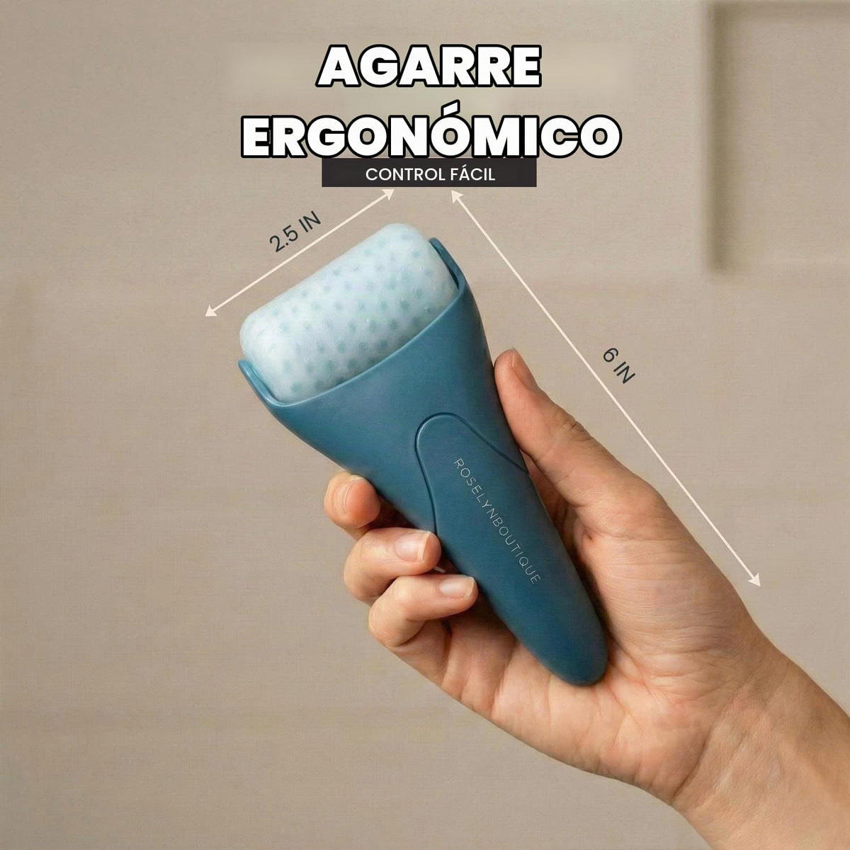 ROSELYNBOUTIQUE Rodillo de hielo para arrugas faciales, líneas fina...