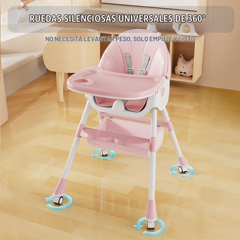 Sillas altas para bebés y niños pequeños, silla alta convertible 4...