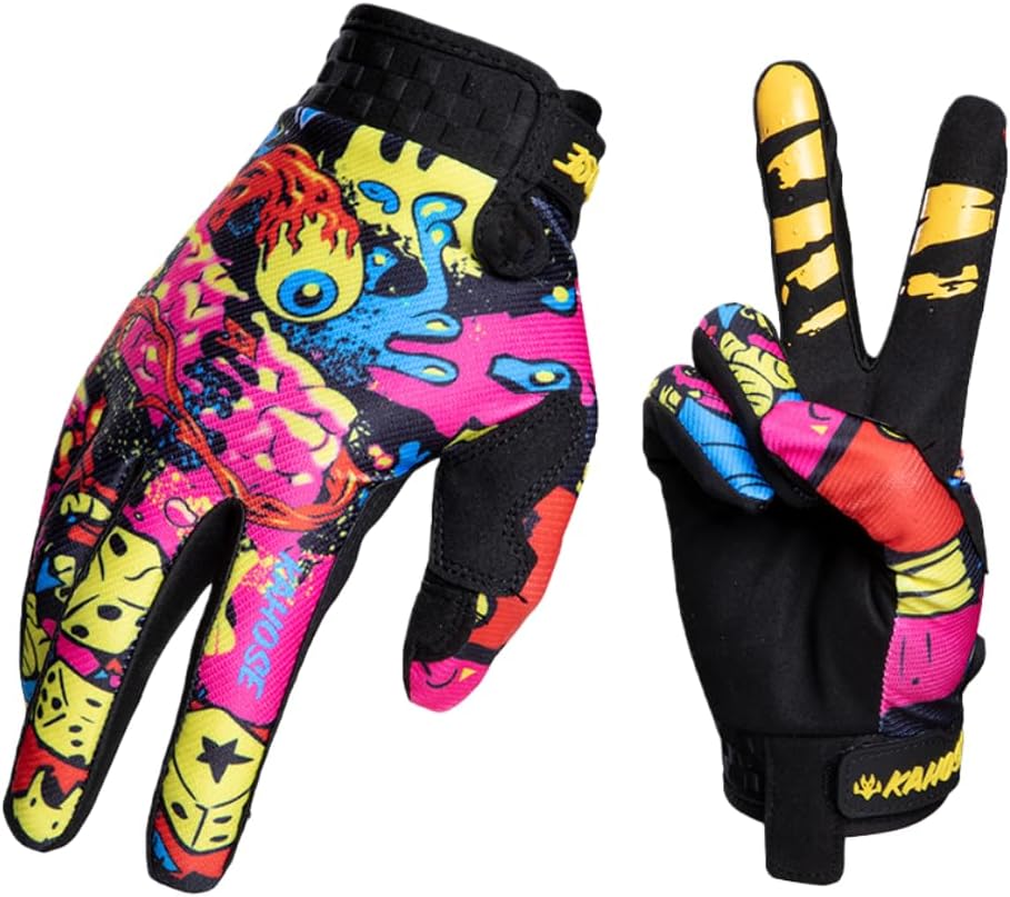 TATACLEA Monster Graffiti - Guantes de motocicleta para motocross,...