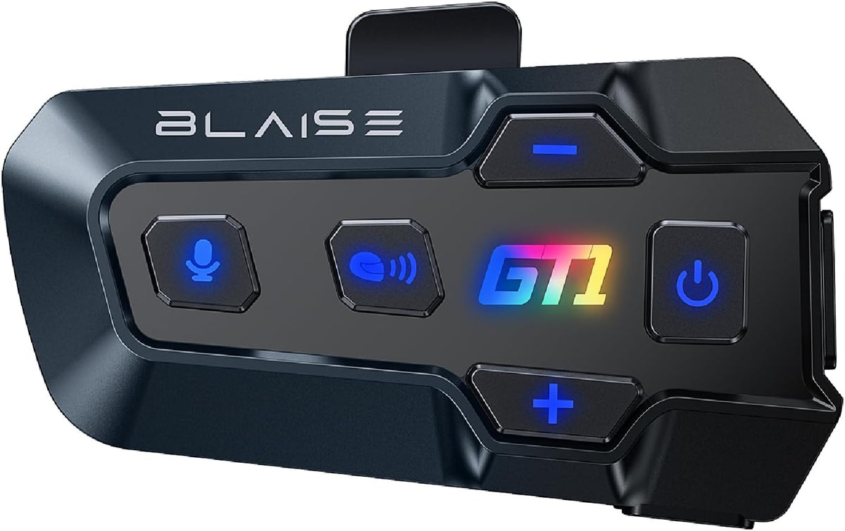 BLAISE Auriculares Bluetooth GT1 para motocicleta con sonido estére...