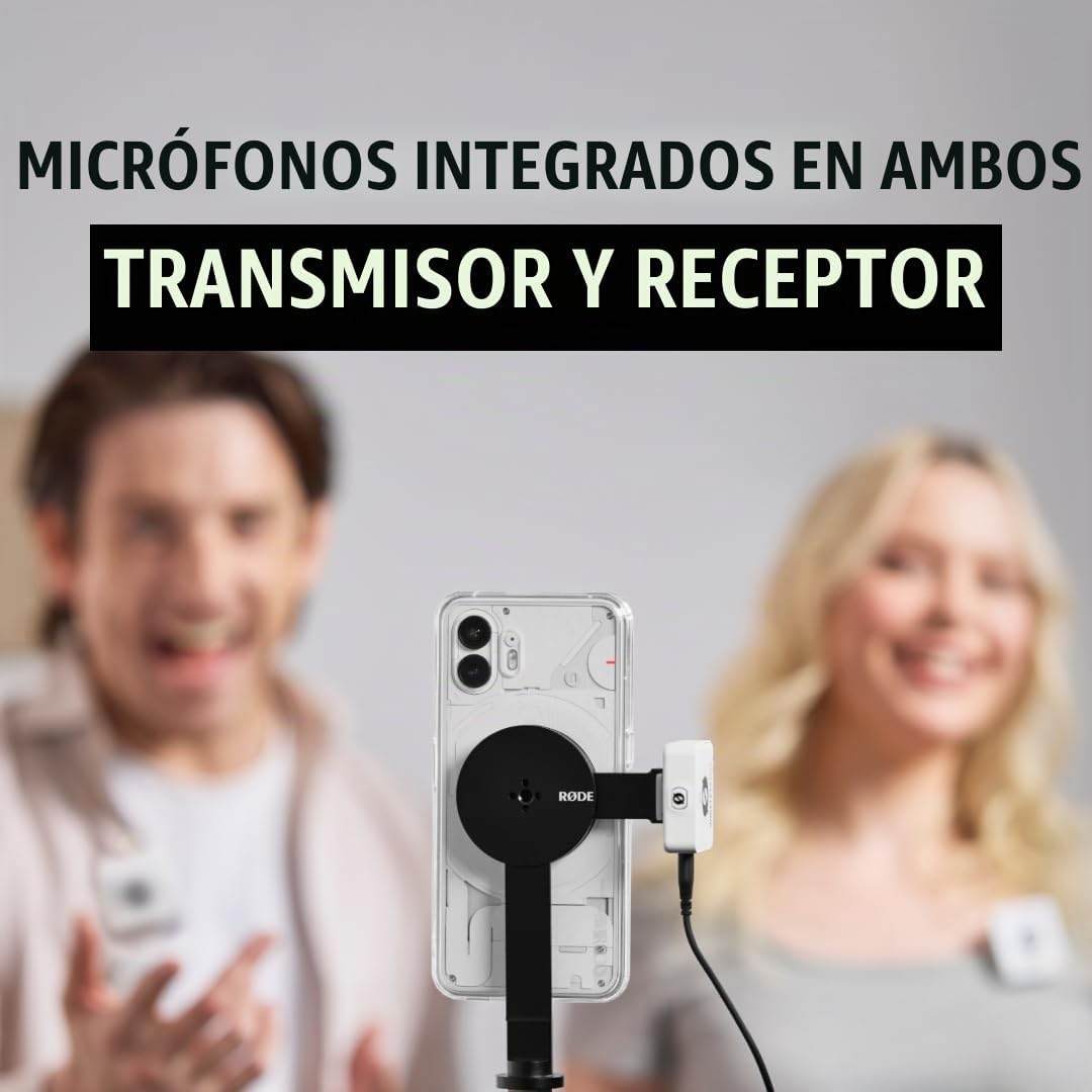 RØDE Sistema de Micrófono Inalámbrico ME Dual Set Ultra Compacto co...