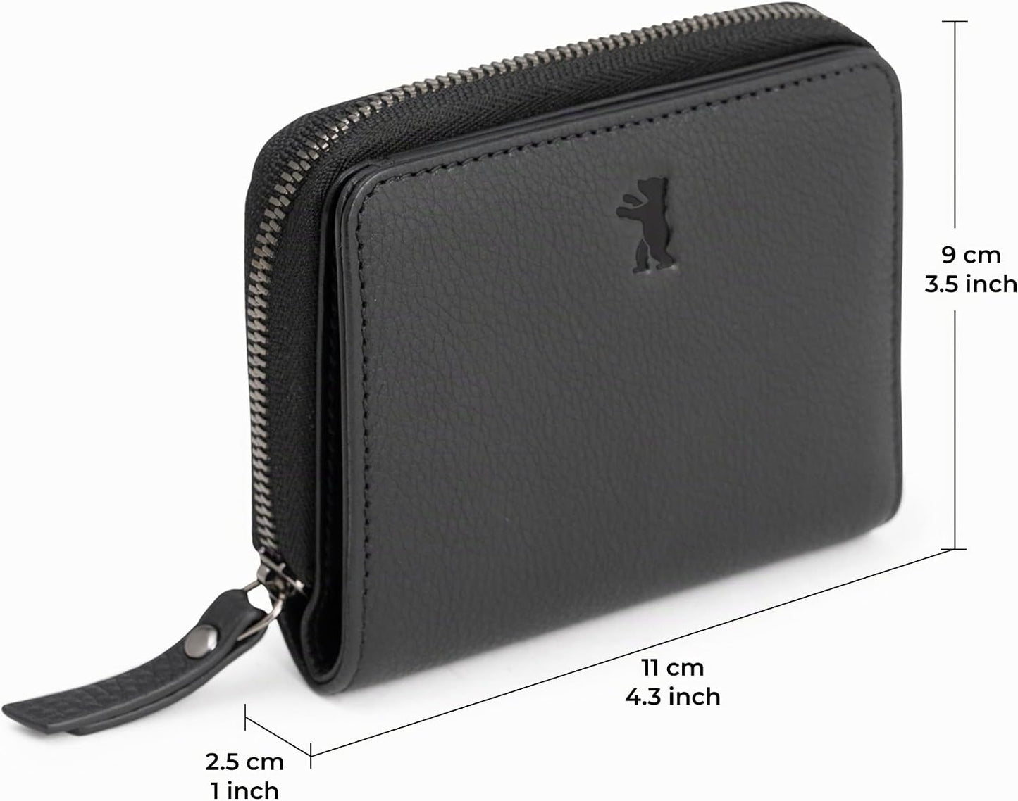 BERLINER BAGS Cartera pequeña de cuero genuino Sara, caja de regalo...