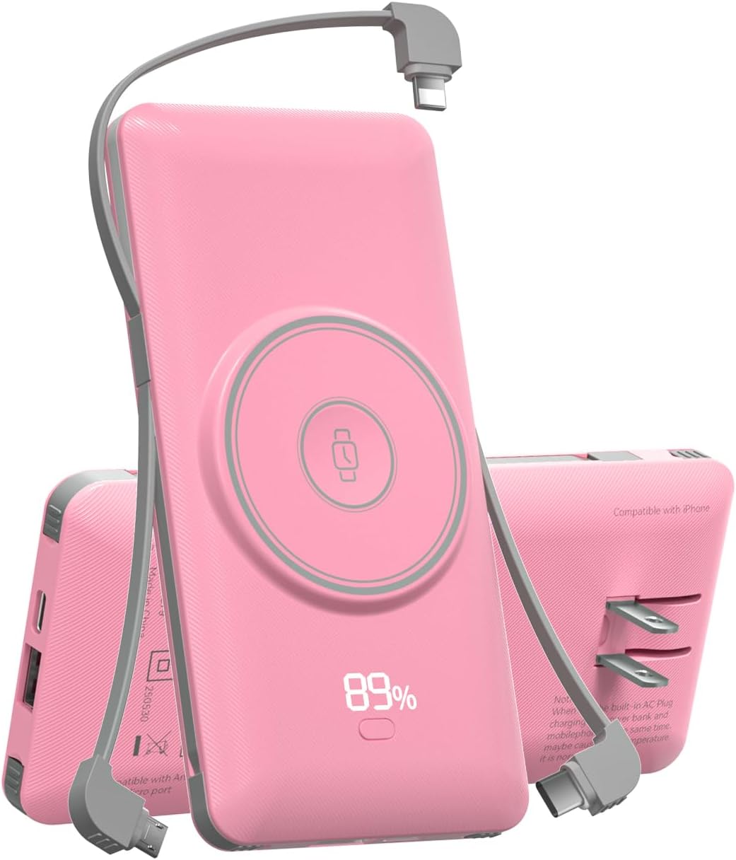 LUCKYFELLOW Cargador portátil magnético de 10000 mAh para iWatch y...