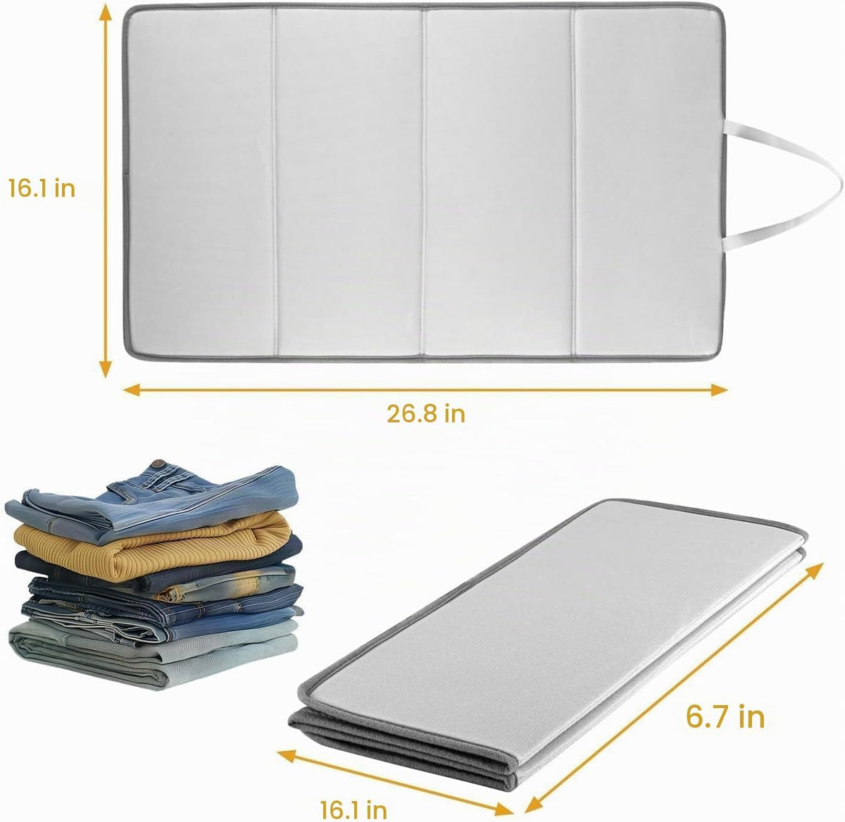 BINIMBER Tabla de vapor para ropa con guantes de planchado de vapor...