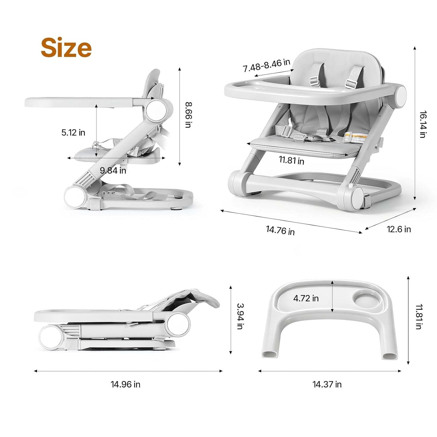 Cutebeams Asiento elevador para niños pequeños para silla de cocina...