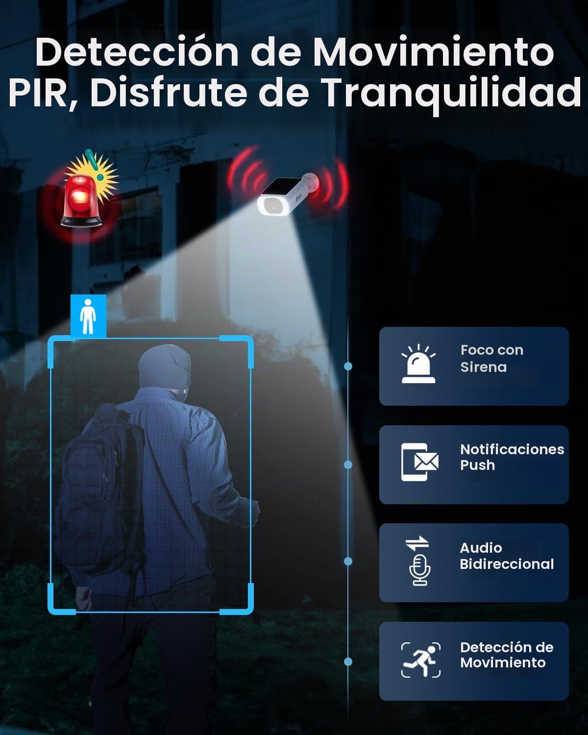 ANRAN Cámaras 2K para Seguridad del Hogar al Aire Libre, Cámaras de...