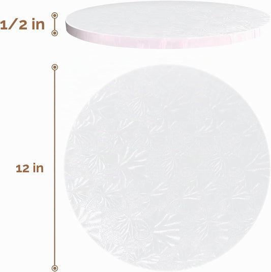 Cakebon - Bases redondas para tortas de 12 pulgadas, color blanco,...