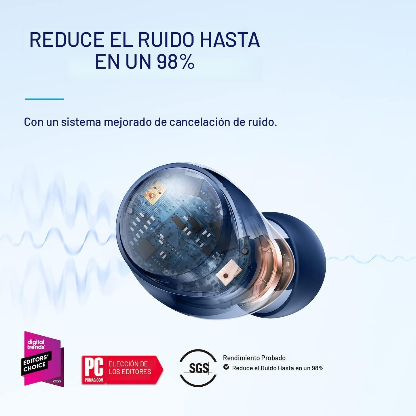 soundcore by Anker Space A40 Auriculares inalámbricos con cancelaci...