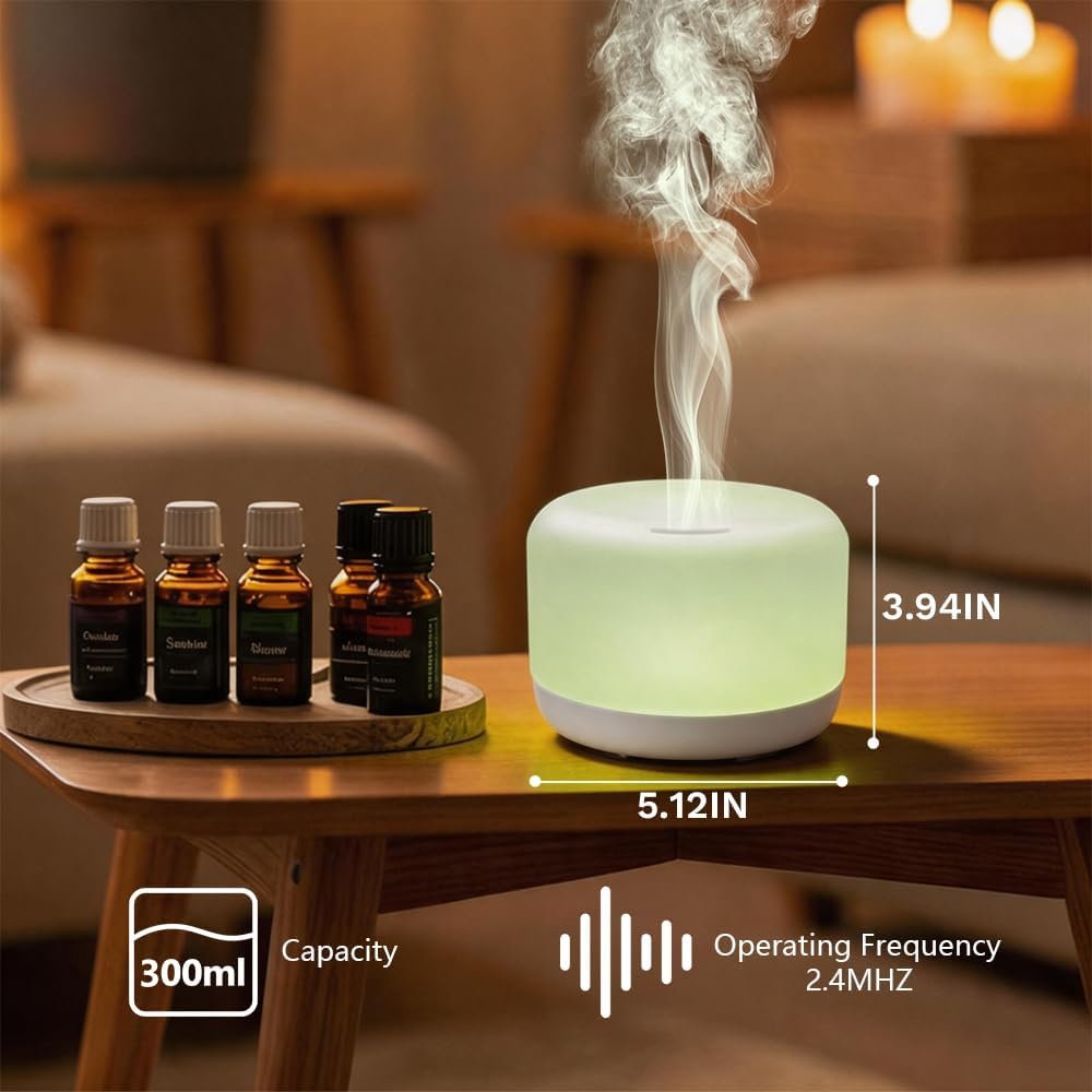 Difusor de aceite esencial,Humidificador ultrasónico con niebla frí...