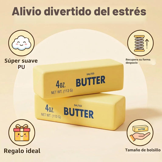 Pelotas para el estrés con forma de mantequilla de rebote lento, 20...
