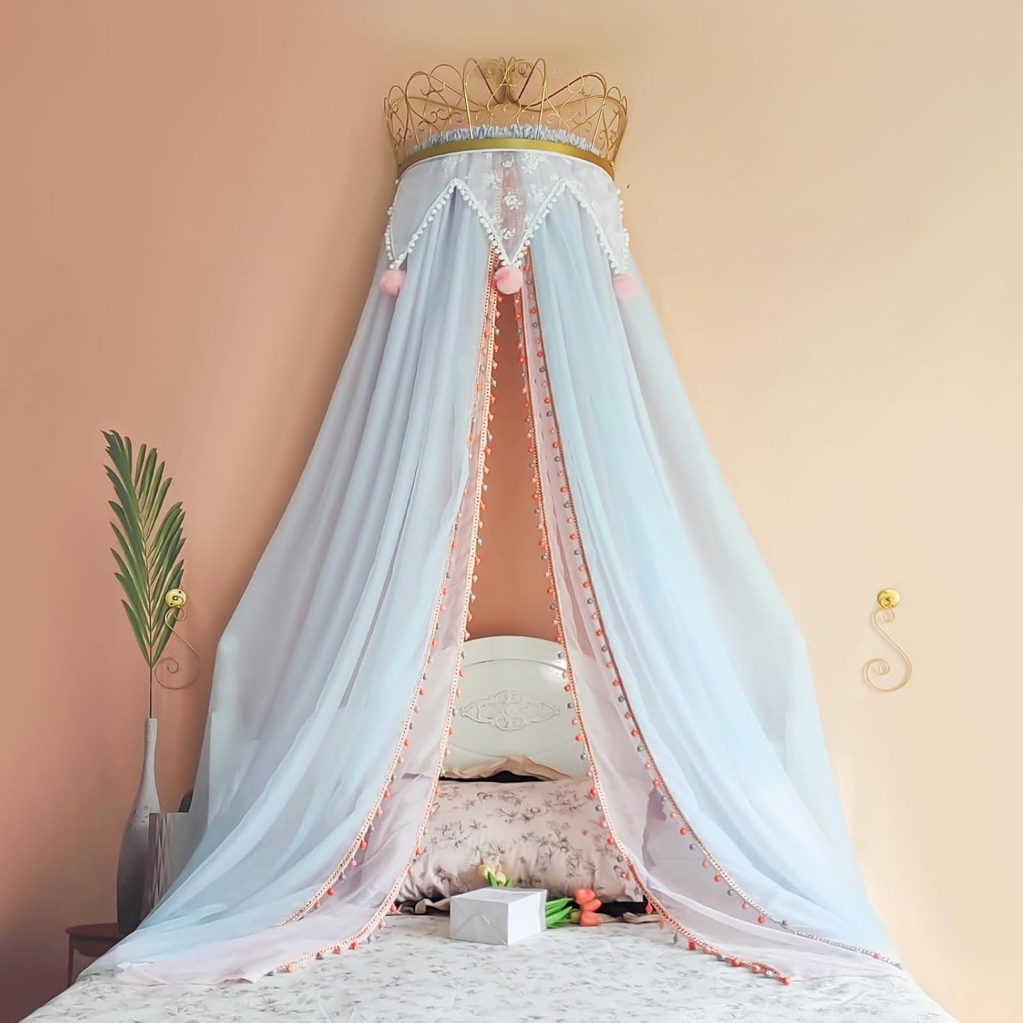 LIANGQIANJIN Dosel de cama para niñas, un dosel de cama de princesa...