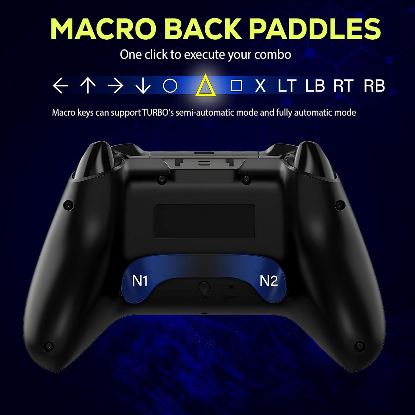 Mando inalámbrico QRD Spark N5 para PS5\/PS4\/PC | Incluye converti...