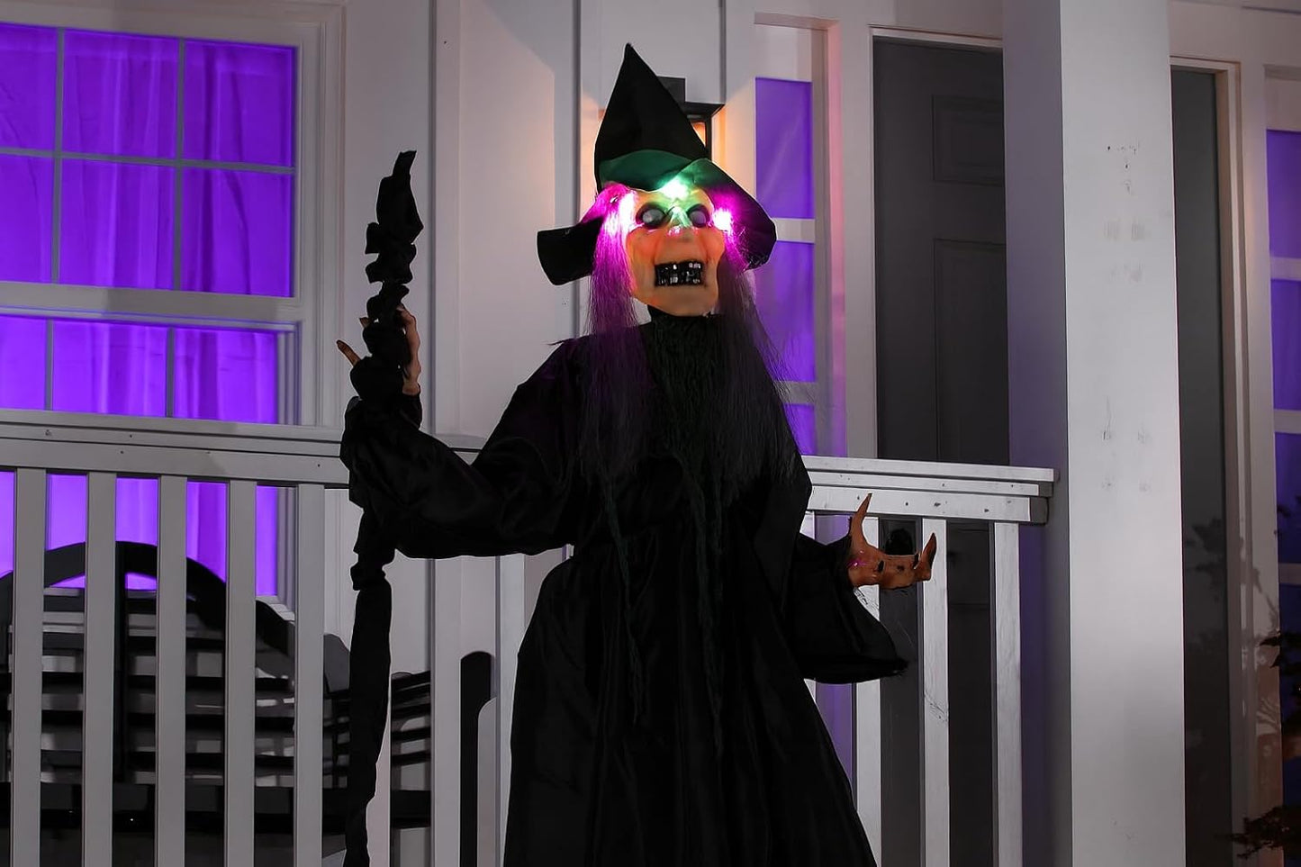 Evergreen Estaca de bruja voladora para decoración de Halloween al...