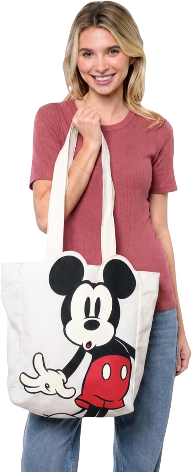 Disney Tote Pooh Eeyore Mickey Minnie Stitch Bolsa de lona