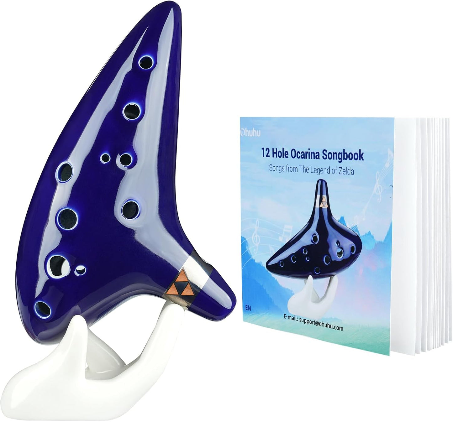 Ohuhu Zelda Ocarina con libro de canciones (canciones de la leyenda...