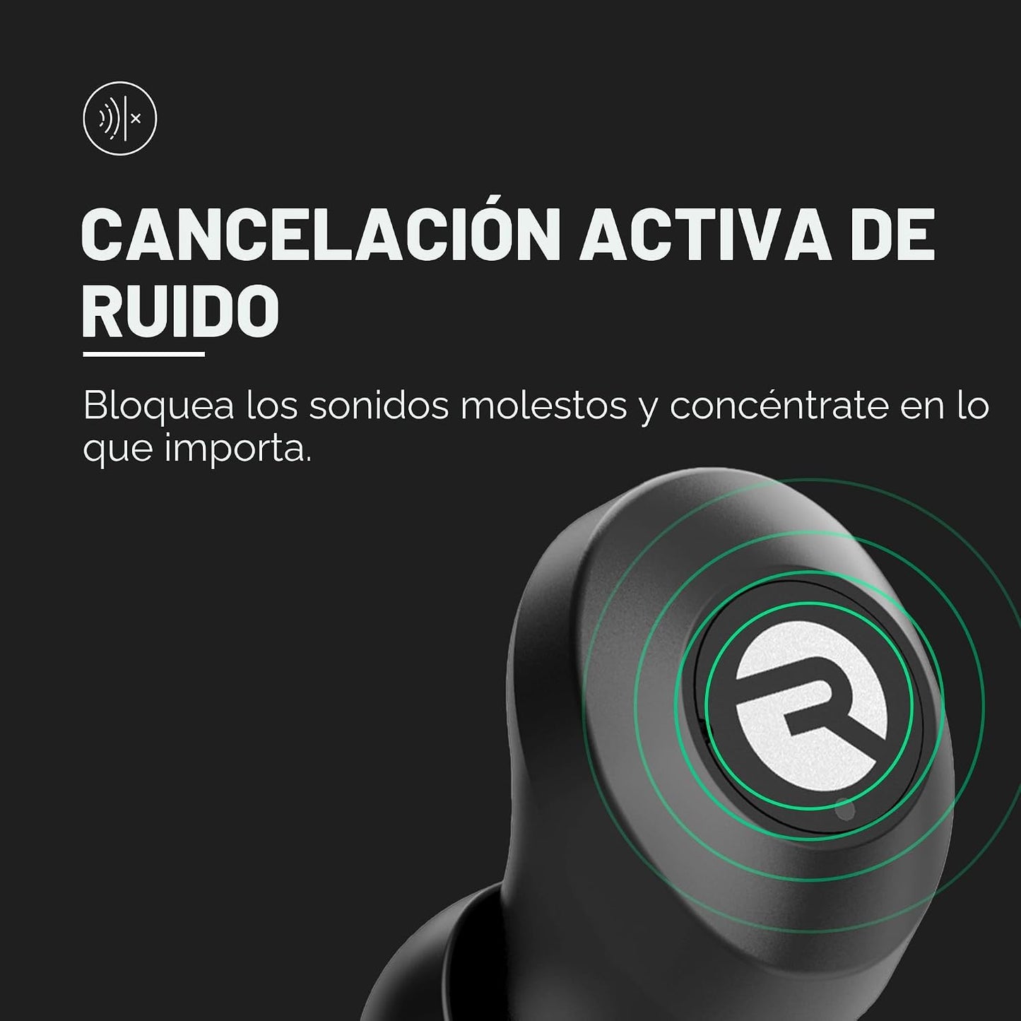 Auriculares inalámbricos Raycon E25 con Bluetooth y micrófono para...