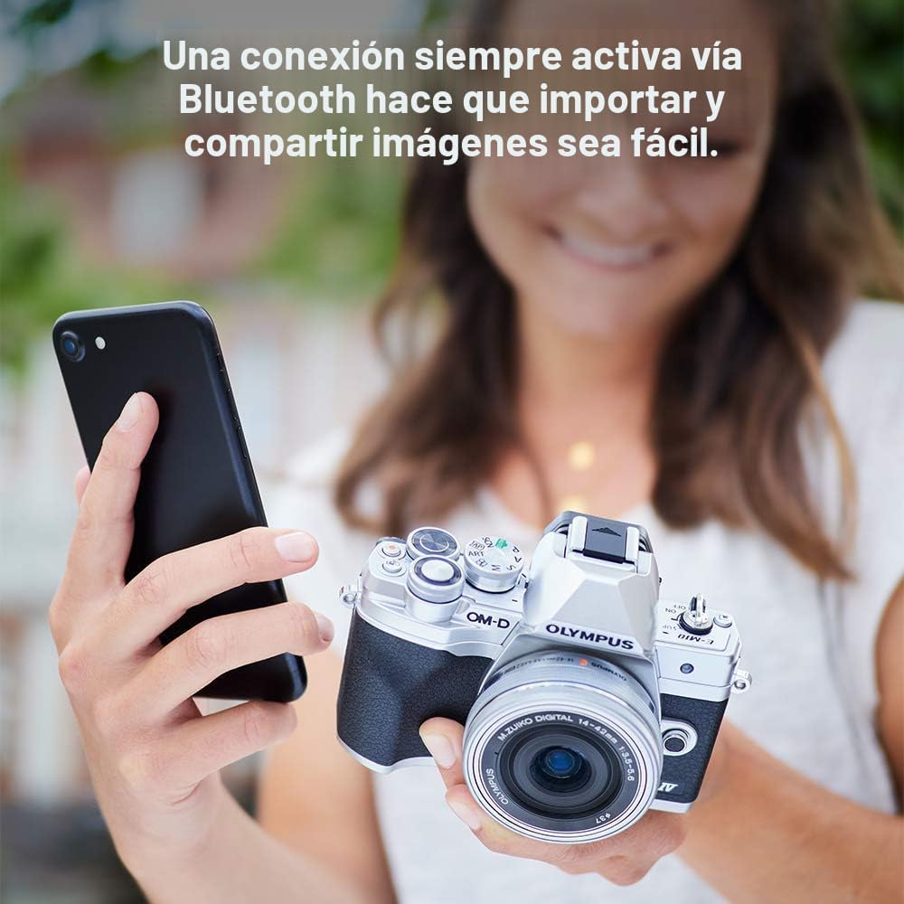 OM SYSTEM Olympus E-M10 Mark IV cámara Micro Cuatro Tercios platead...