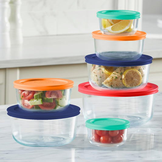 Pyrex Simply Store (Paquete de 7) Juego de recipientes de vidrio pa...