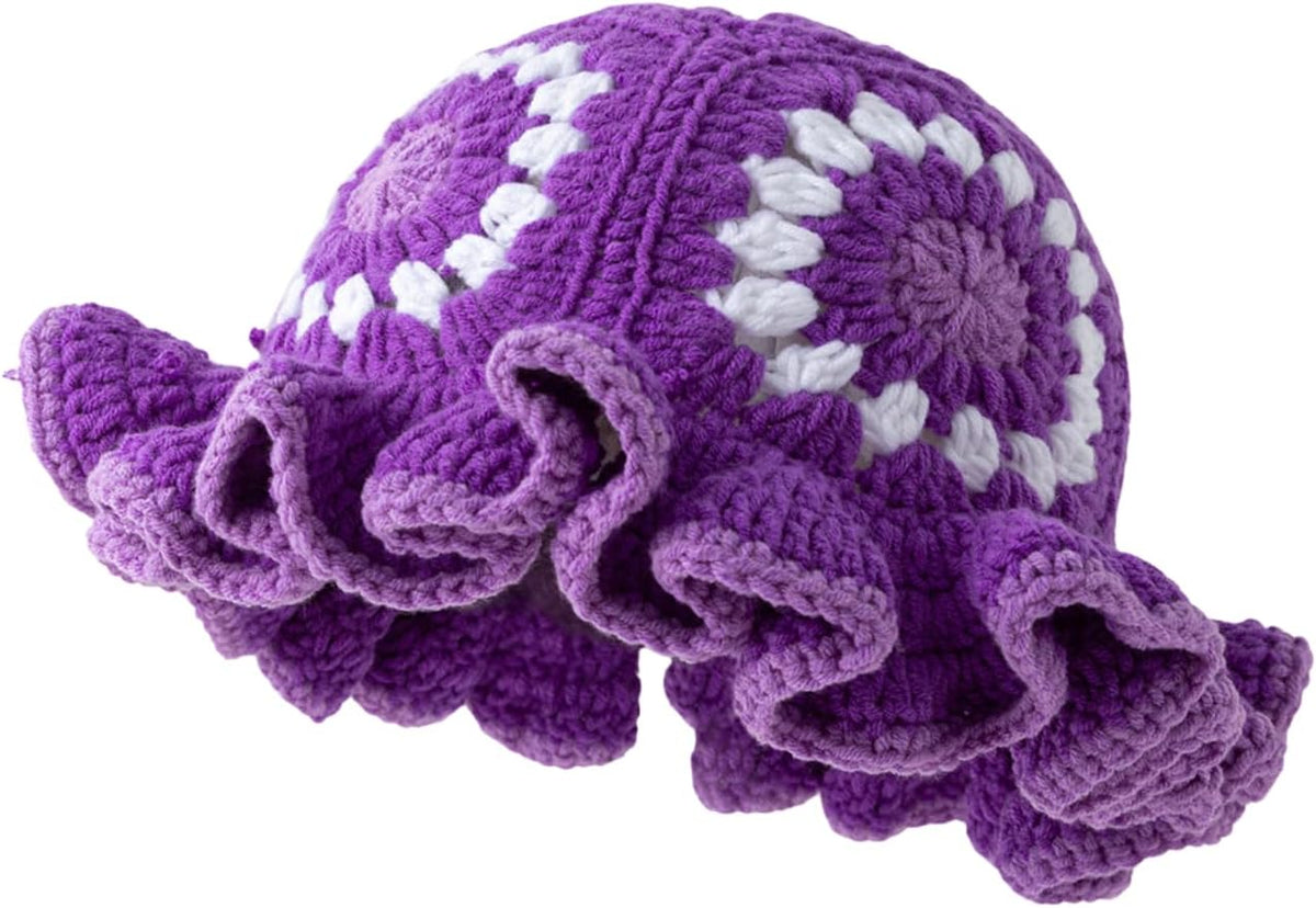 Julpsk Sombrero bohemio de flores de girasol para mujer, ligero, he...