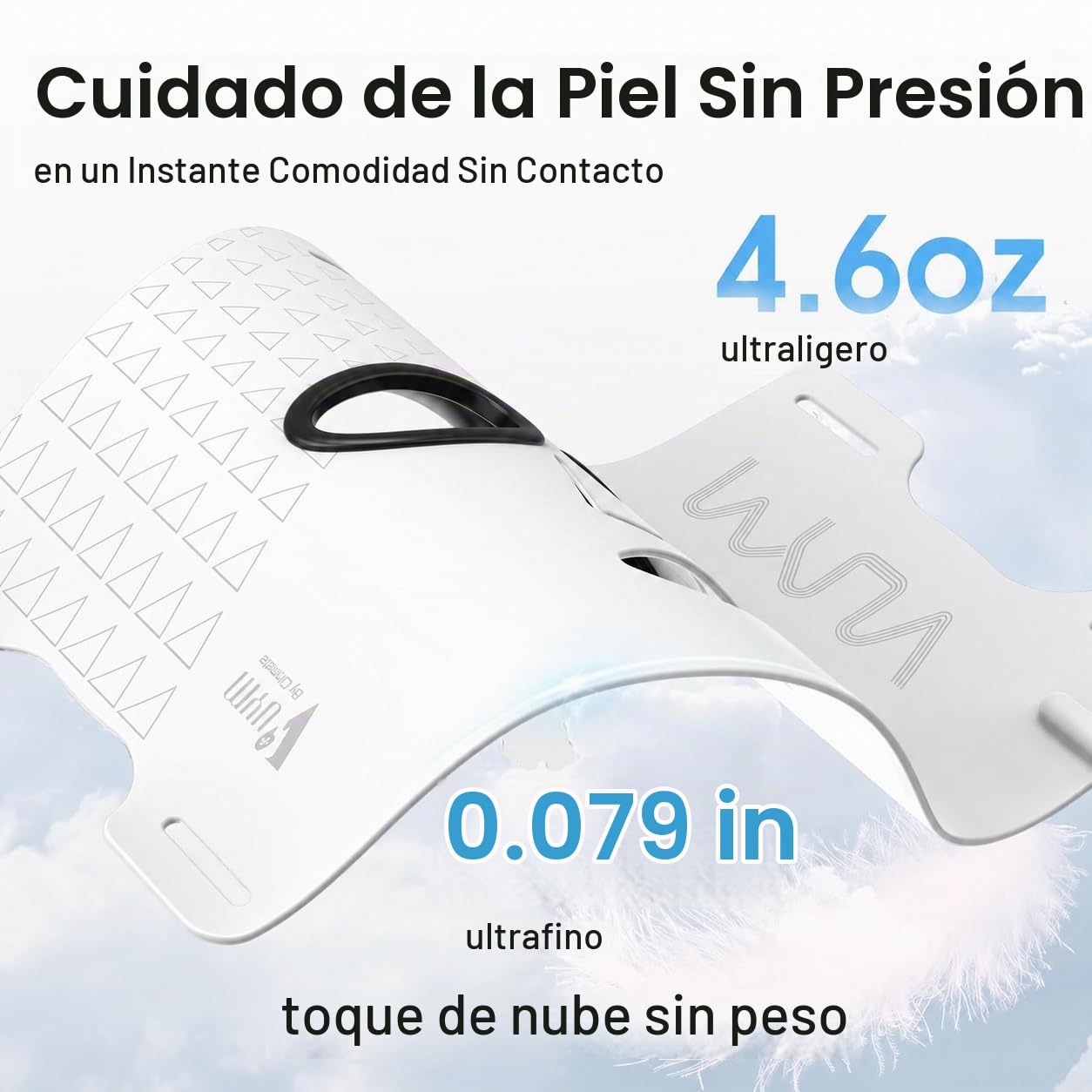 Máscara facial de terapia de luz roja infrarroja VYM con controlado...