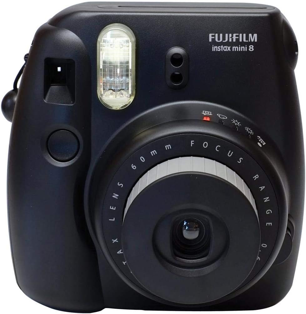 Fujifilm Instax Mini 8 Cámara de película instantánea (negro) (desc...