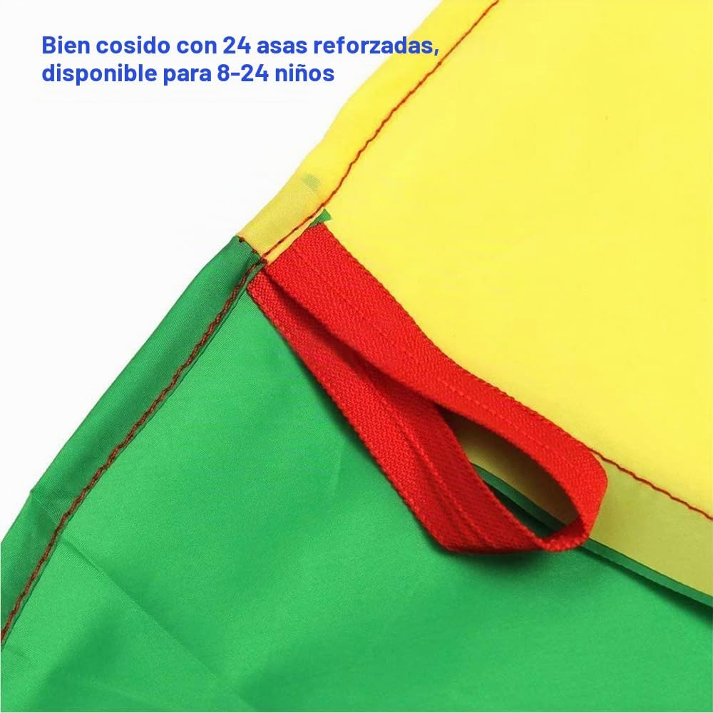 AMYESE Paracaídas arcoíris de 6.5 pies\/10 pies\/12 pies\/13 pies\/...