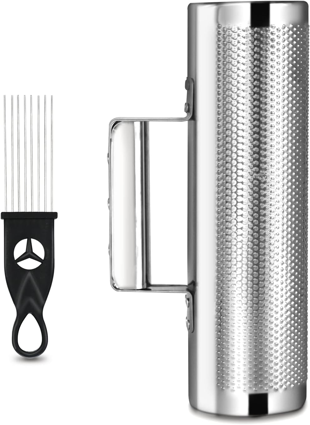 Soulmate de acero inoxidable 12" x 4" con raspador, güiro p...
