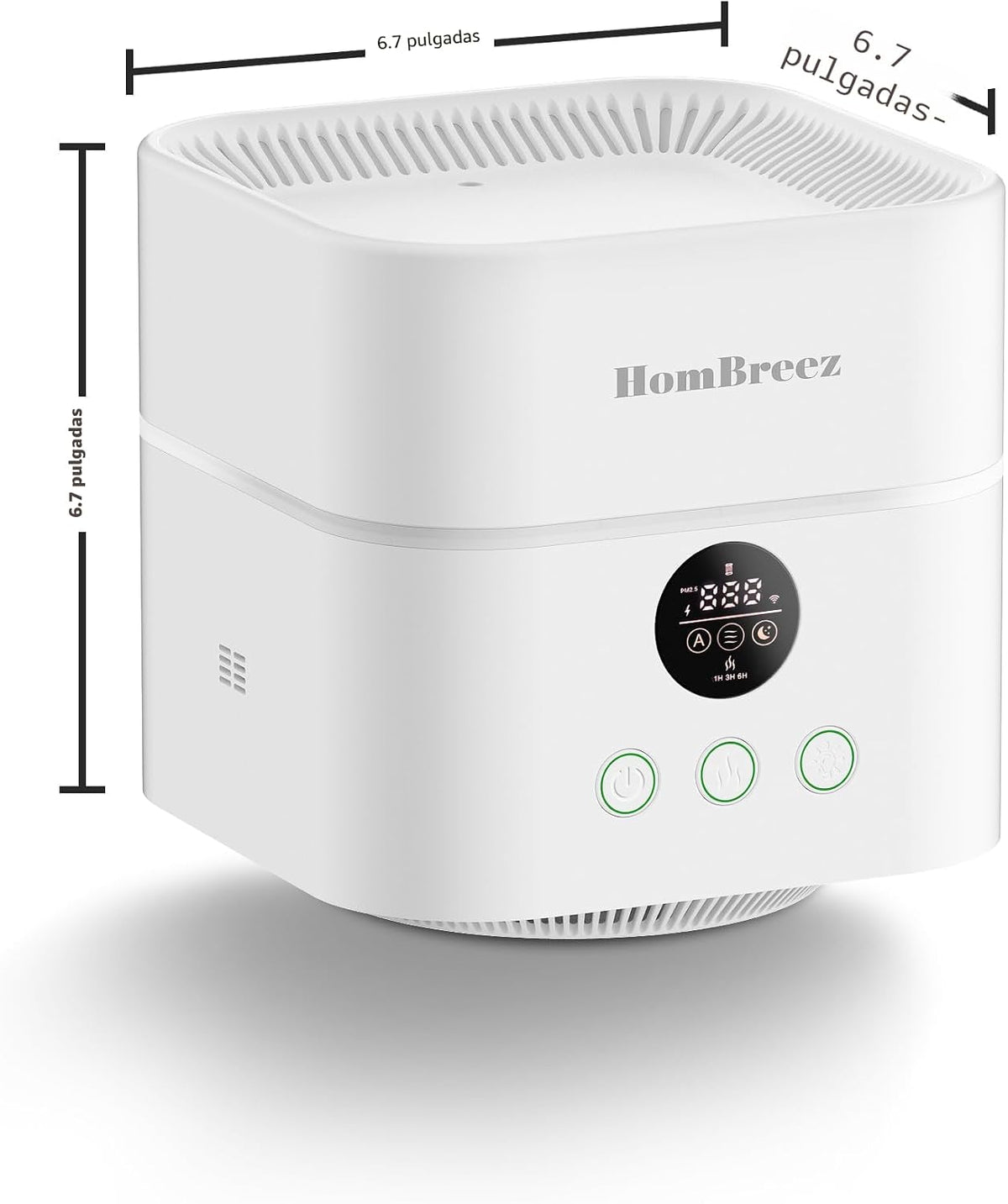 HomBreez Combo de purificador de aire y humidificador para dormitor...