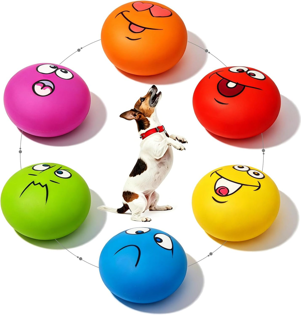 HOLYSTEED Juguetes chirriantes de látex para perros pequeños, mini...