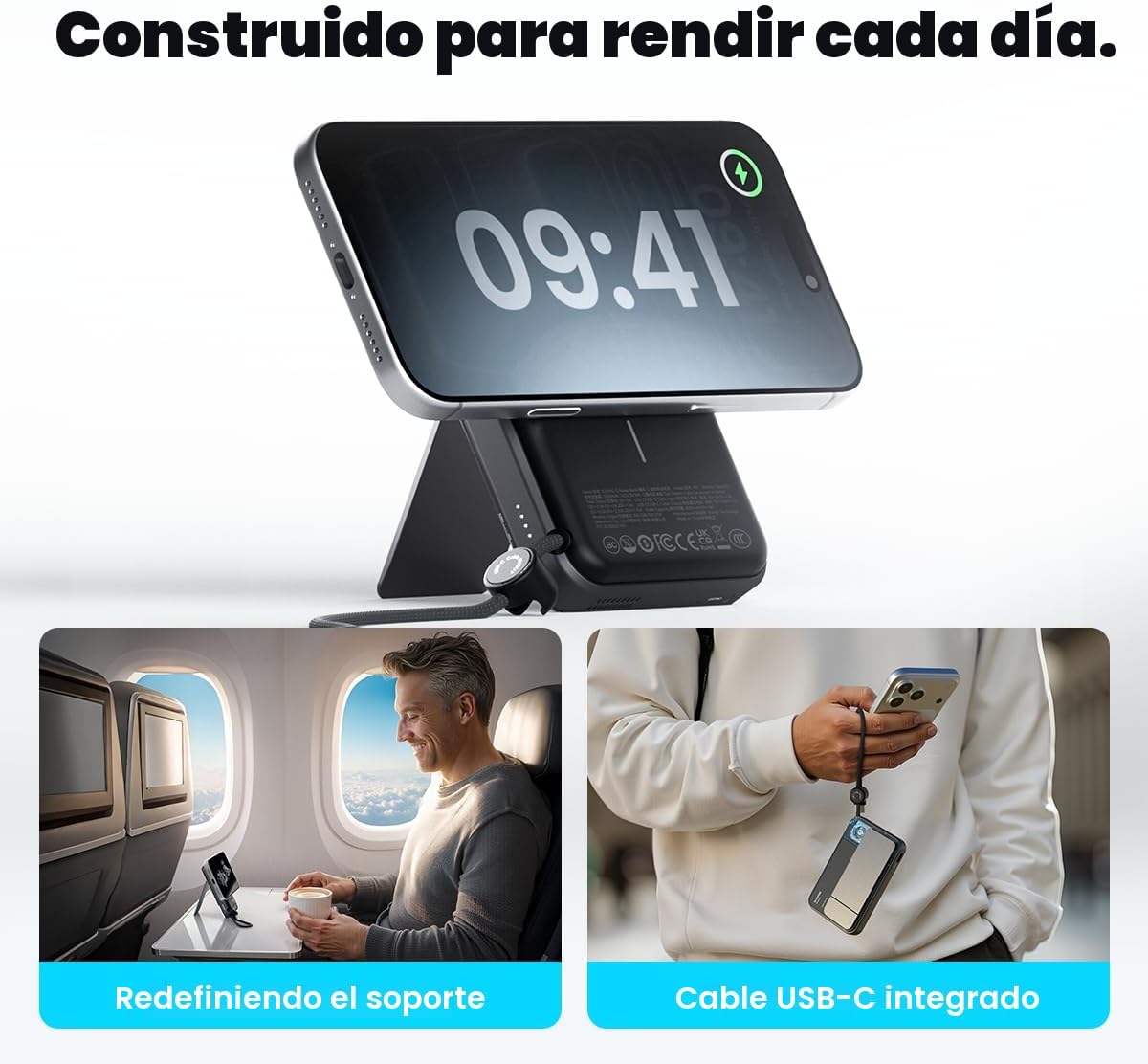 sharge para MagSafe Power Bank Qi2.2 25W 10000mAh cargador portátil...