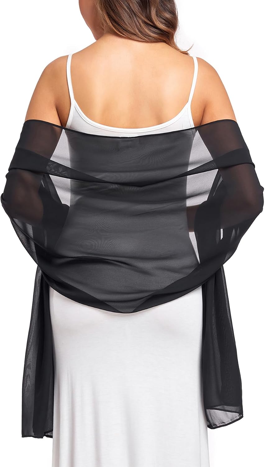Chales\/mantones de gasa suave para vestidos, accesorios de mujer |...